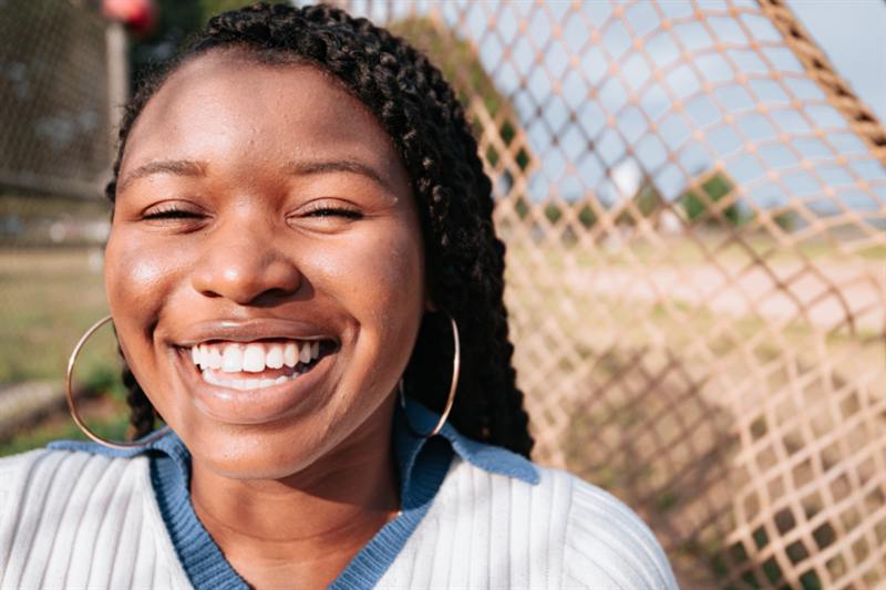 A smiling person